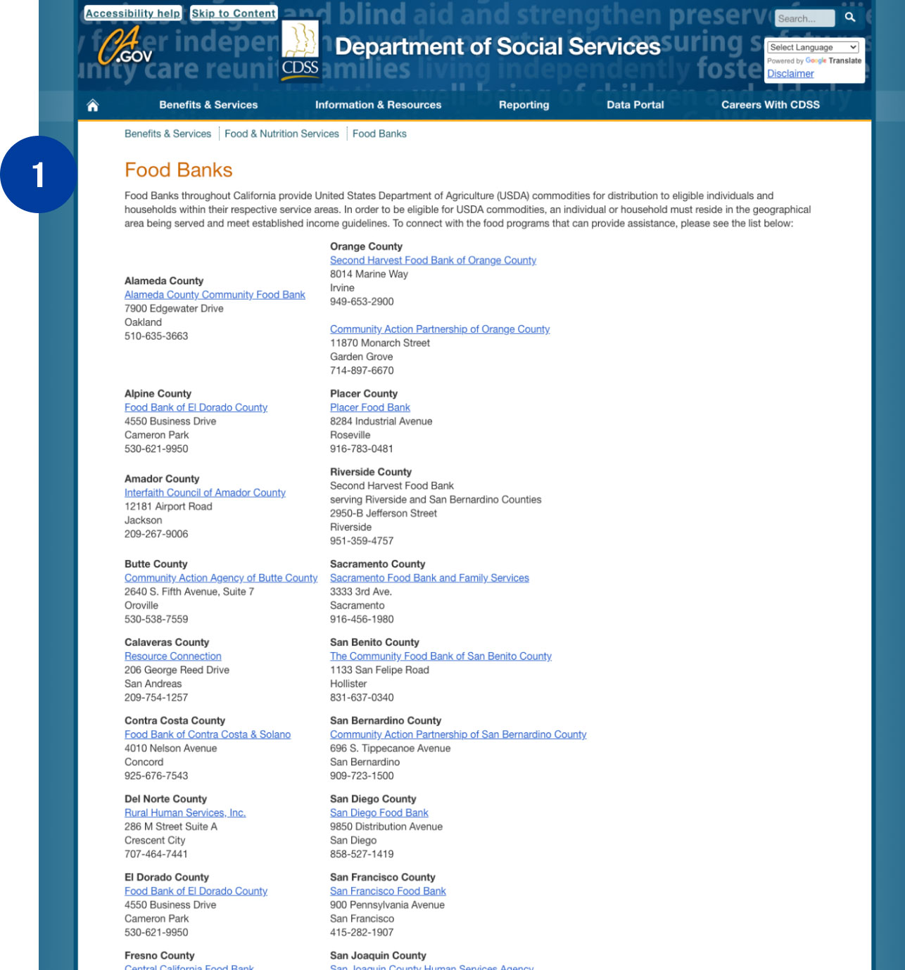 State site screenshot