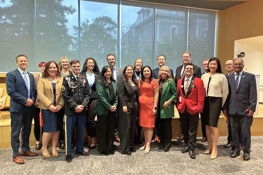 The first cohort of the Governor's Innovation Fellows at their graduation ceremony